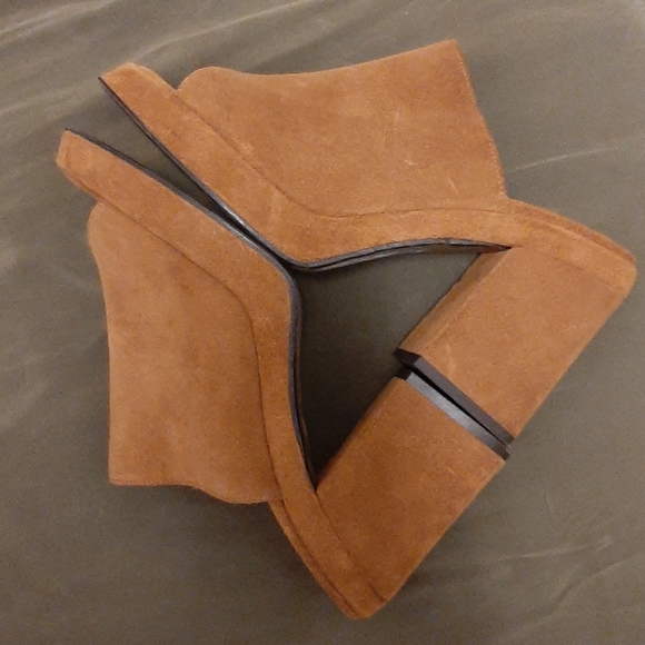 Zara suede peep toe mules size 39(8) - Picture 6 of 8